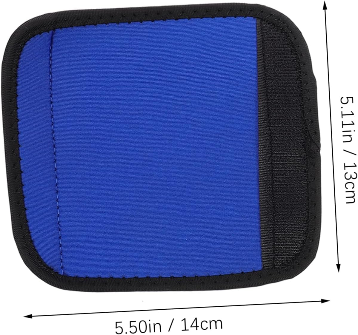 LALADEFIEE 2Pcs Neoprene Luggage Handle Wraps Travel Identifiers Markers Durable Protection for Suitcases Easy Installation Grey Blue Colors image number 4