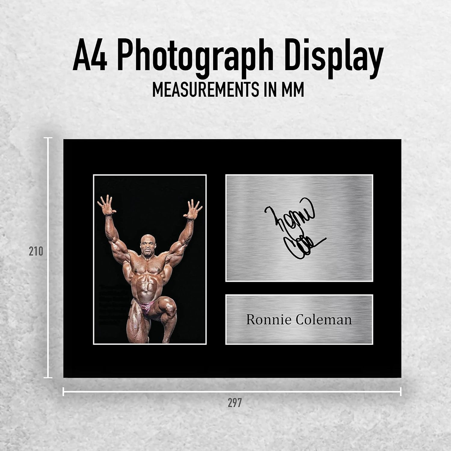 HWC Trading A4 Ronnie Coleman Mr Olympia Gifts Printed Signed Autograph Picture for Body Building Memorabilia Fans - A4 image number 6