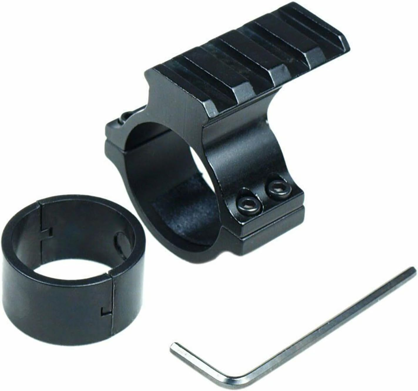 IMSFQFQL 34 Mm Scope Rings Adaptor, 34Mm Scope Mounted Picatinny Adapter Rail with 4 Slots Red Dot Sights Tactical Light Barrel Clamp Mounts for Scope Flashlight image number 3