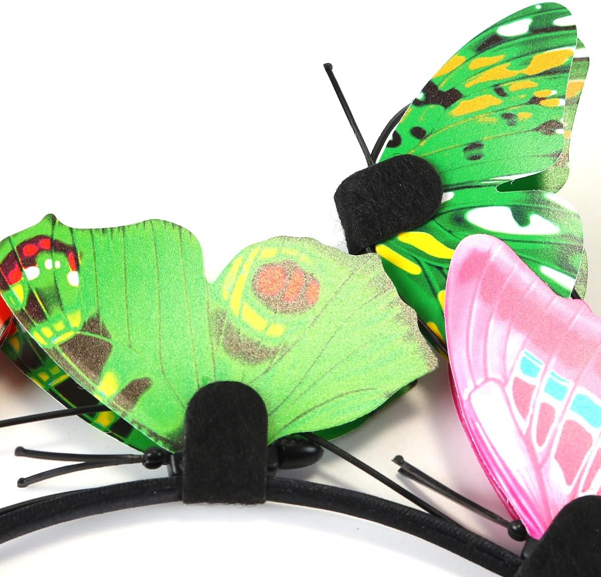 CENPEK Butterfly Headband and 8 Pack Butterfly Hair Clips Colorful Festival Accessories for Party Halloween Wedding image number 1