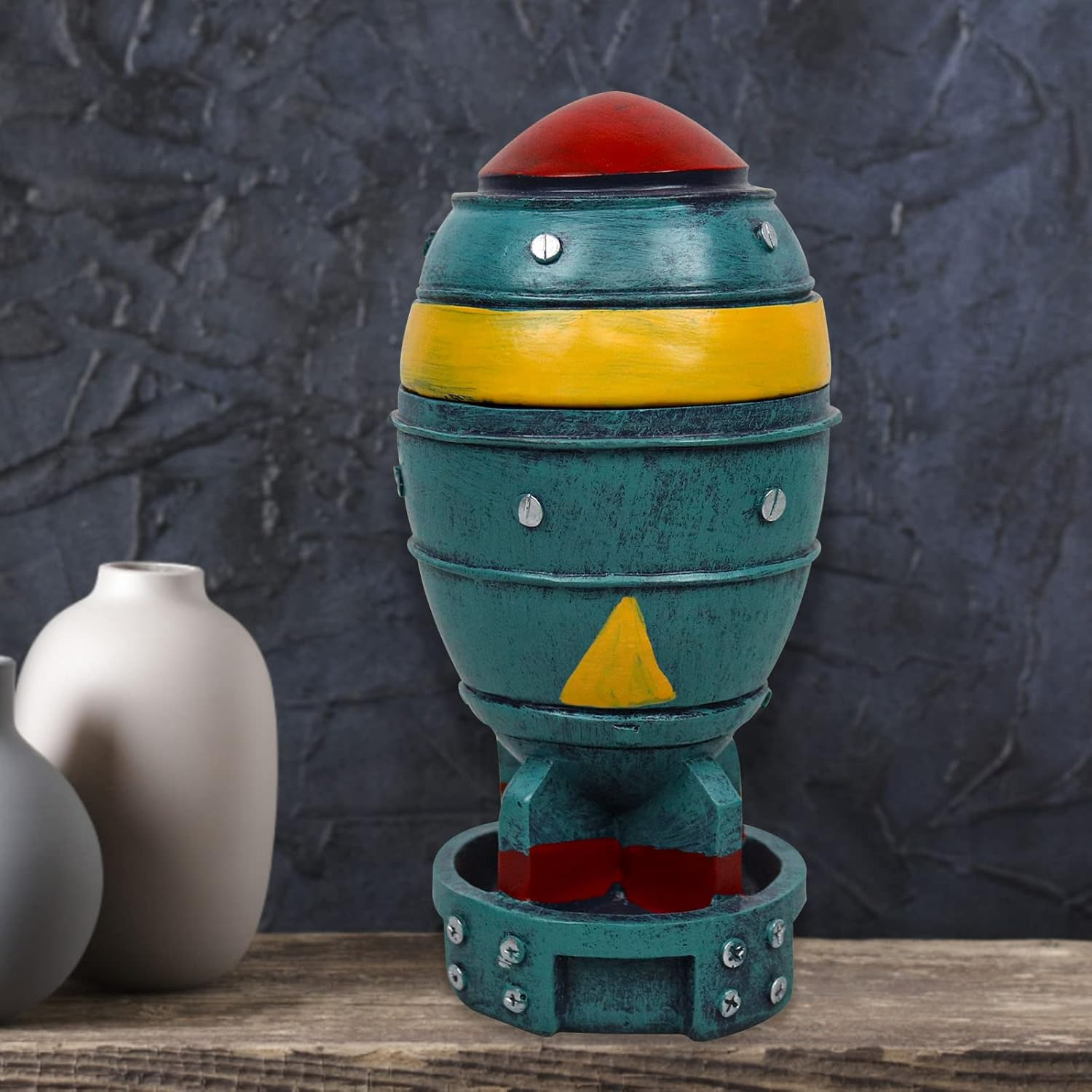Nuke Statue Fallout Decor Mini Nuclear Bomb Storage Box 3D Openable Resin Rocket Sculpture Figure Home Desk Table Decoration Halloween Toys