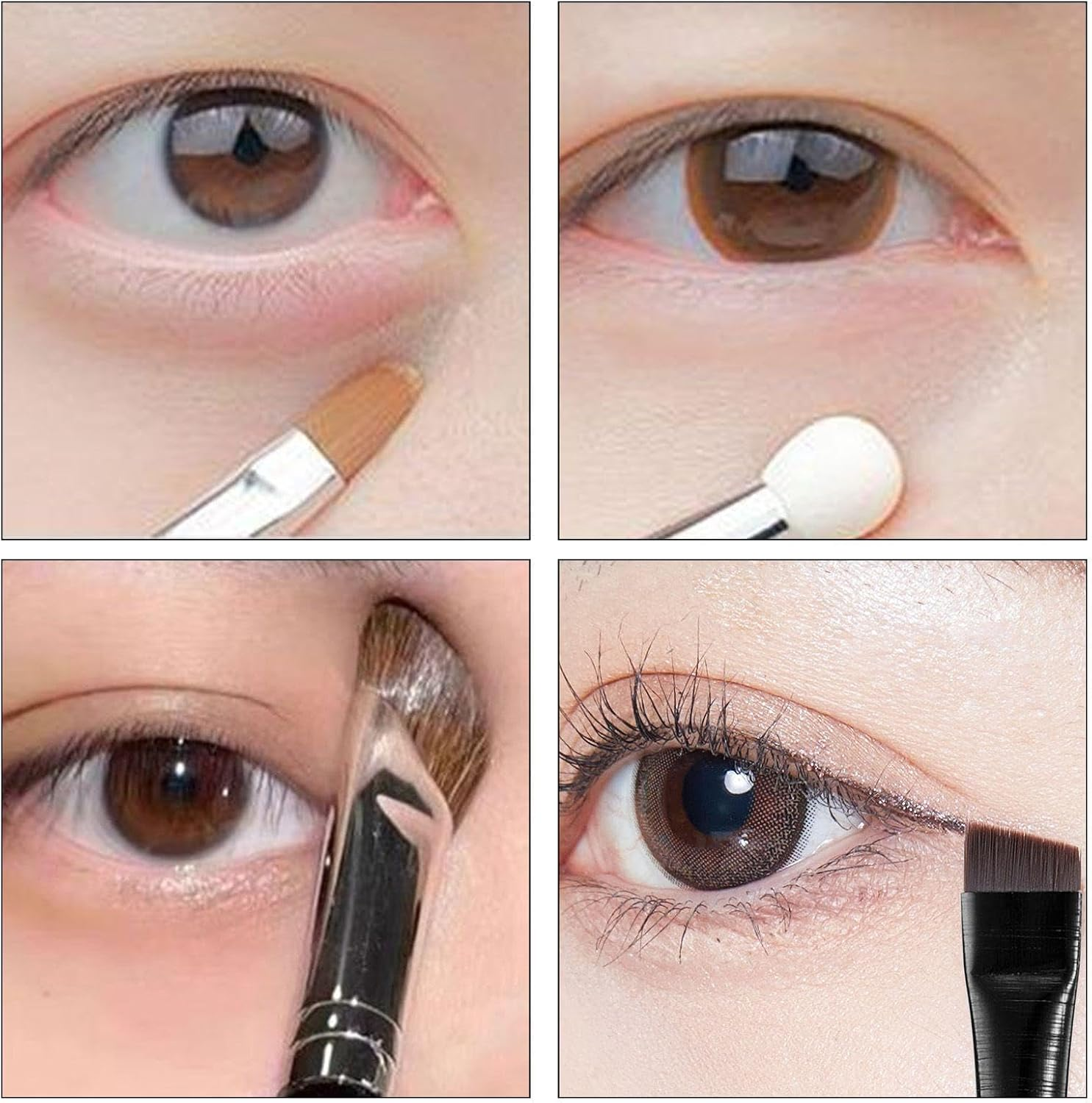 8Pcs Professional Makeup Brushes Eyeliner Concealer Tool Set Chemical Fiber Bristles Beauty Care Tools image number 2