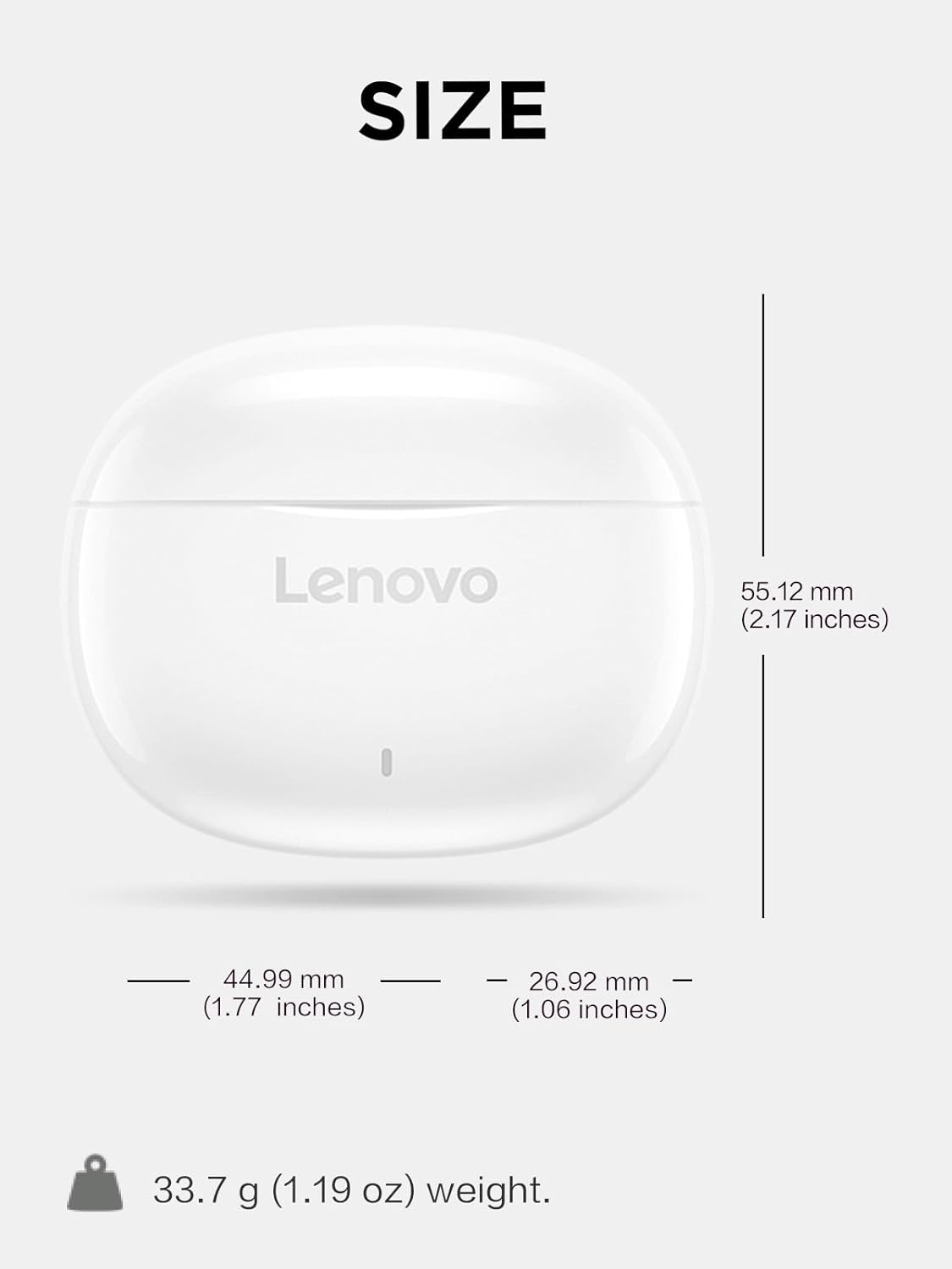Lenovo E310 True Wireless Stereo Earbuds Standalone White image number 2