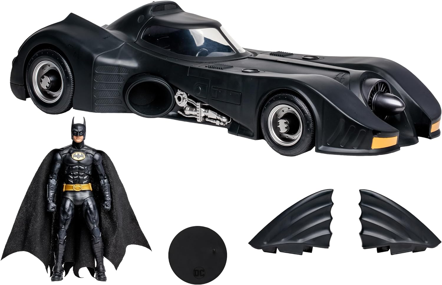 Mcfarlane Toys - DC Multiverse Batman & Batmobile Gold Label 2Pk (1989), Gold Label, Amazon Exclusive image number 5