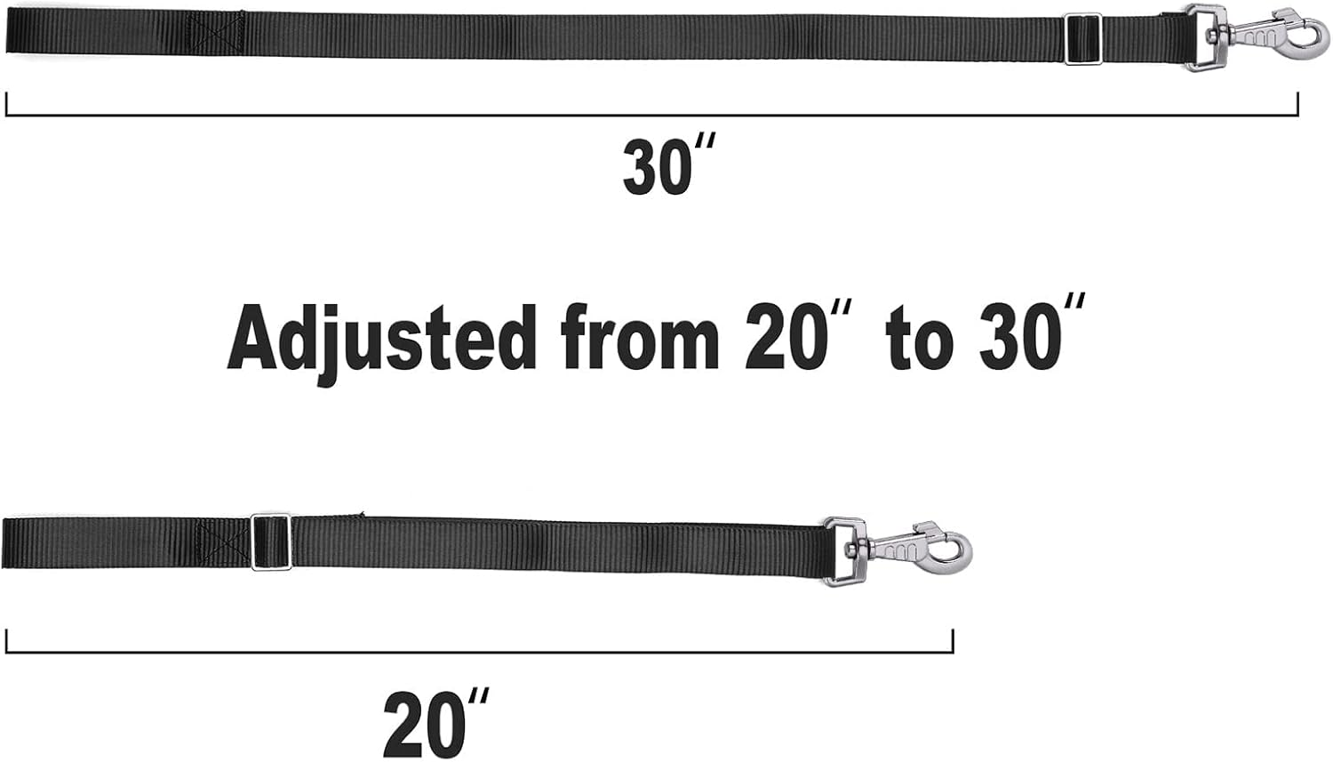 Rosemarie Horse Bucket Strap Hangers,Horse Suppliers Adjustable Nylon Straps up to 700 Lbs for Hay Nets, Water Buckets,Hanging-Pratical and Easy Use(4 Pack) (Black) - Black image number 6