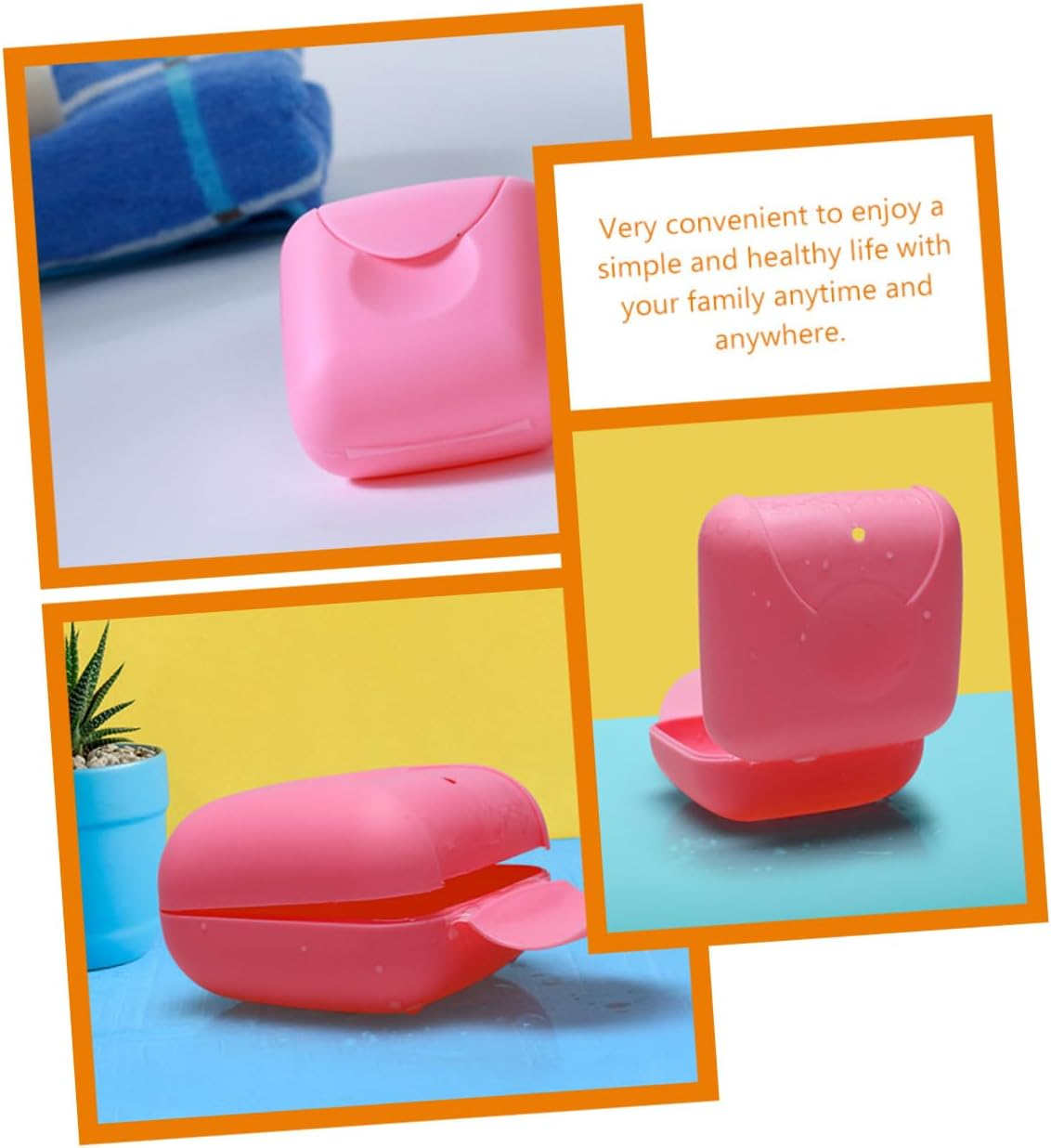 ARTSEWPLY 2Pcs Reusable Period Holder Case Portable Organizer for Travel Dustproof Storage Box Lightweight and Convenient Carrying for Women image number 5