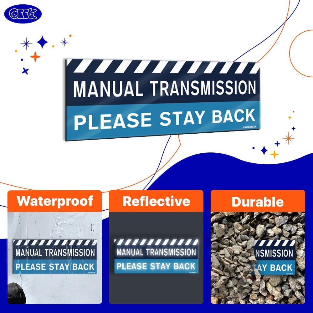 GEEKBEAR Manual Transmission Car Magnet (Red, 1 Pack) image number 3