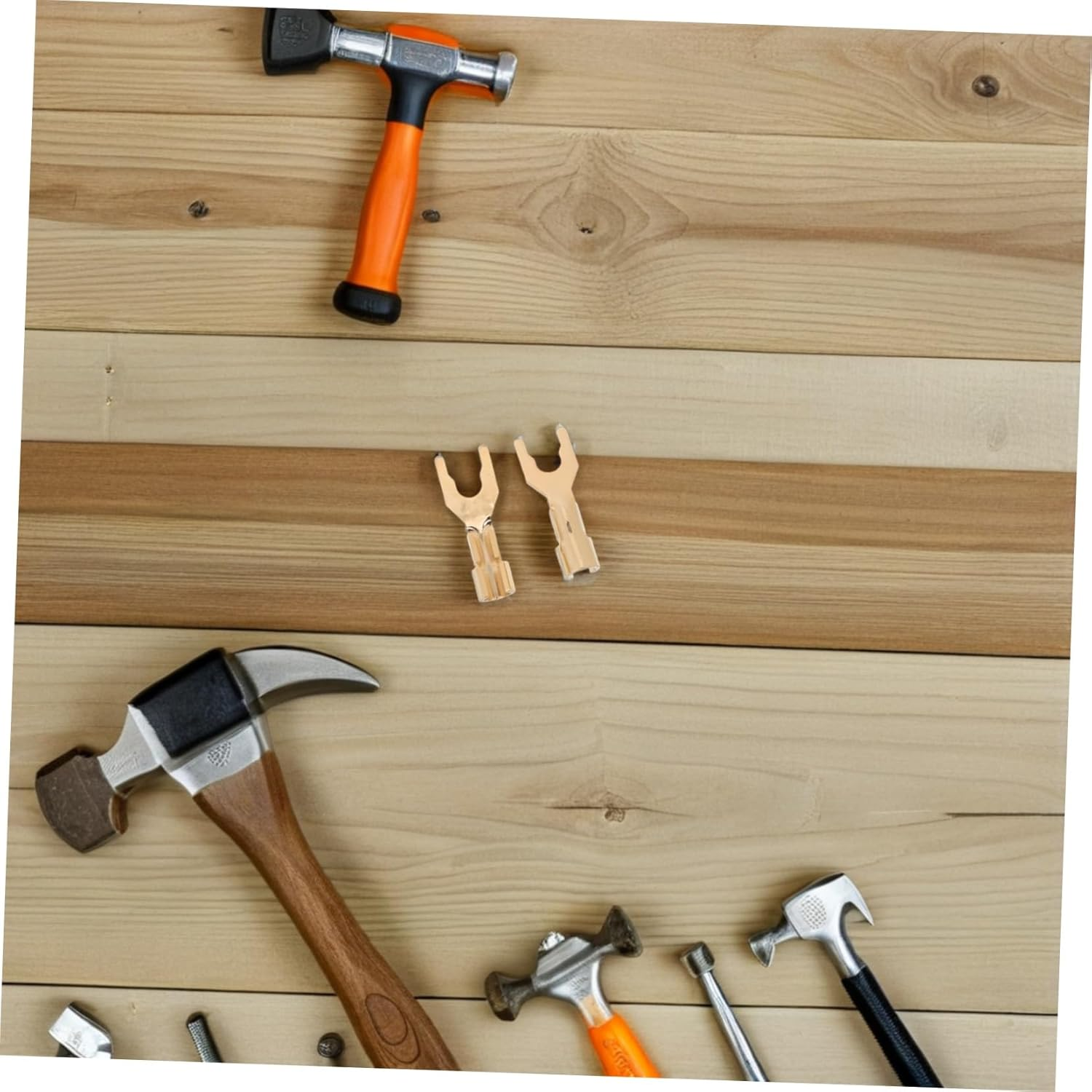 2Pcs Hifi Plated Speaker Spade Connectors Y Fork Audio Wire Plugs for Home Theater Signal Transmission with Broad Compatibility for Speakers and Recording Studios image number 3