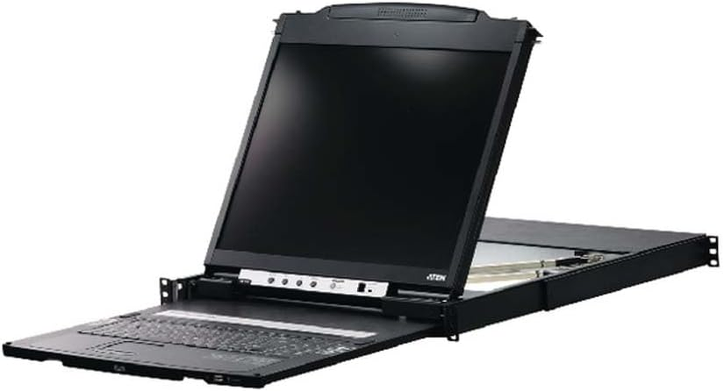 Aten Led-Backlit Dual Rail LCD Console, 19 Inch