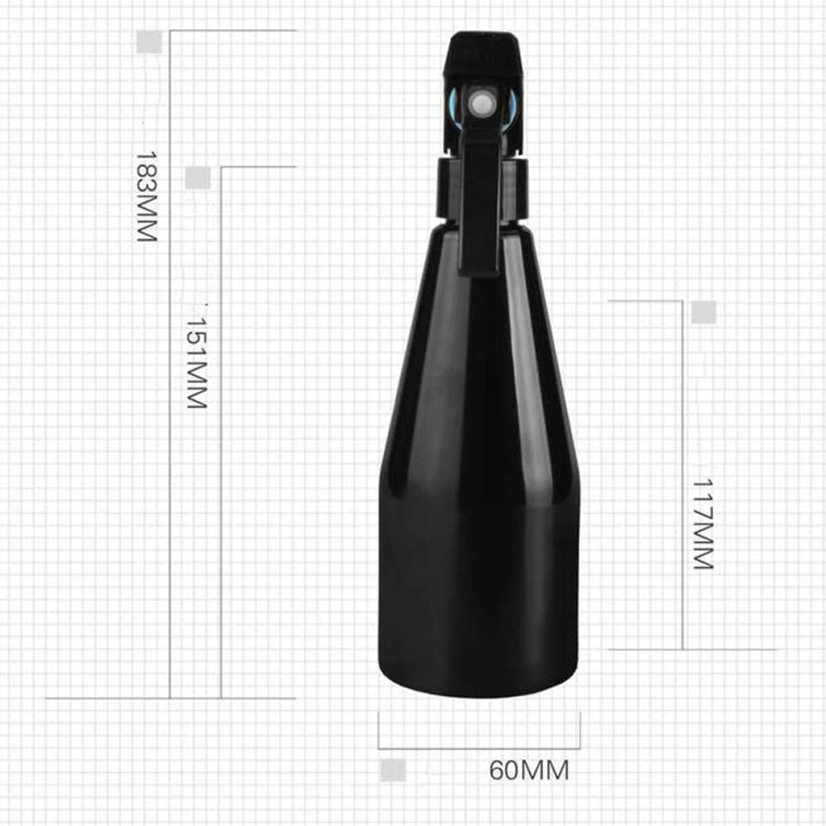 FOYTOKI 2Pcs Black 250Ml Refillable Plastic Spray Bottles with Superfine Mist for Plants, Hair, and Cosmetic Use in Garden and Salon image number 4
