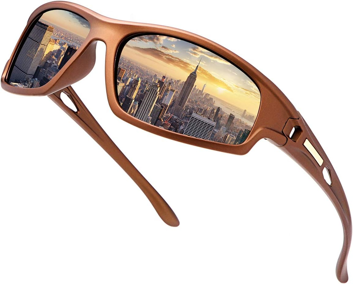 MIRYEA Polarized Sports Sunglasses for Men Women Cycling Running Driving Glasses