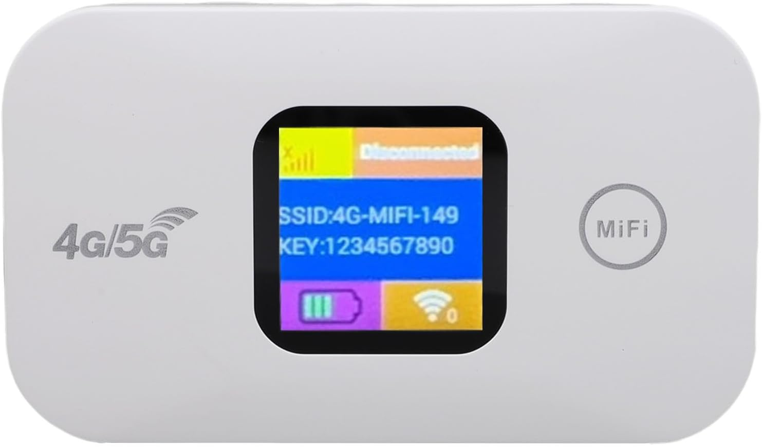 YUEHISY 4G 5G LTE Wifi Mobile Hotspot, Portable LED Display 300Mbps SIM Slot Connect up to 10 Devices for Travel,Home,Work, Coffe Shop, Pocket Wifi Router Hotspot