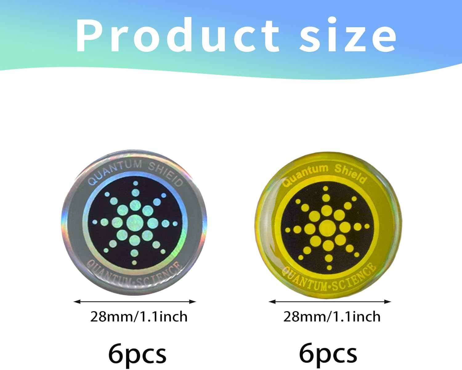 BFUZXY Pack of 12 EMF Blocker, Radiation Blocker Mobile Phone Stickers, Anti-Radiation Shielding Stickers, Self-Adhesive