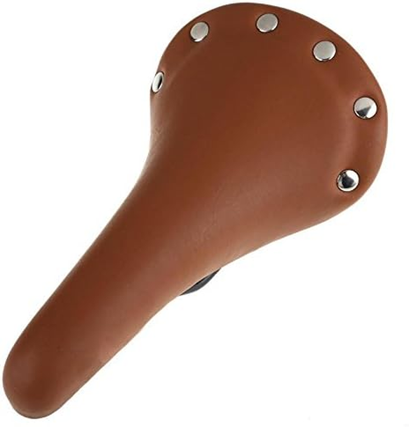 Classic Rivet Fixed Gear Bicycle Seat Cycling Soft Track Bicycle Saddle image number 3