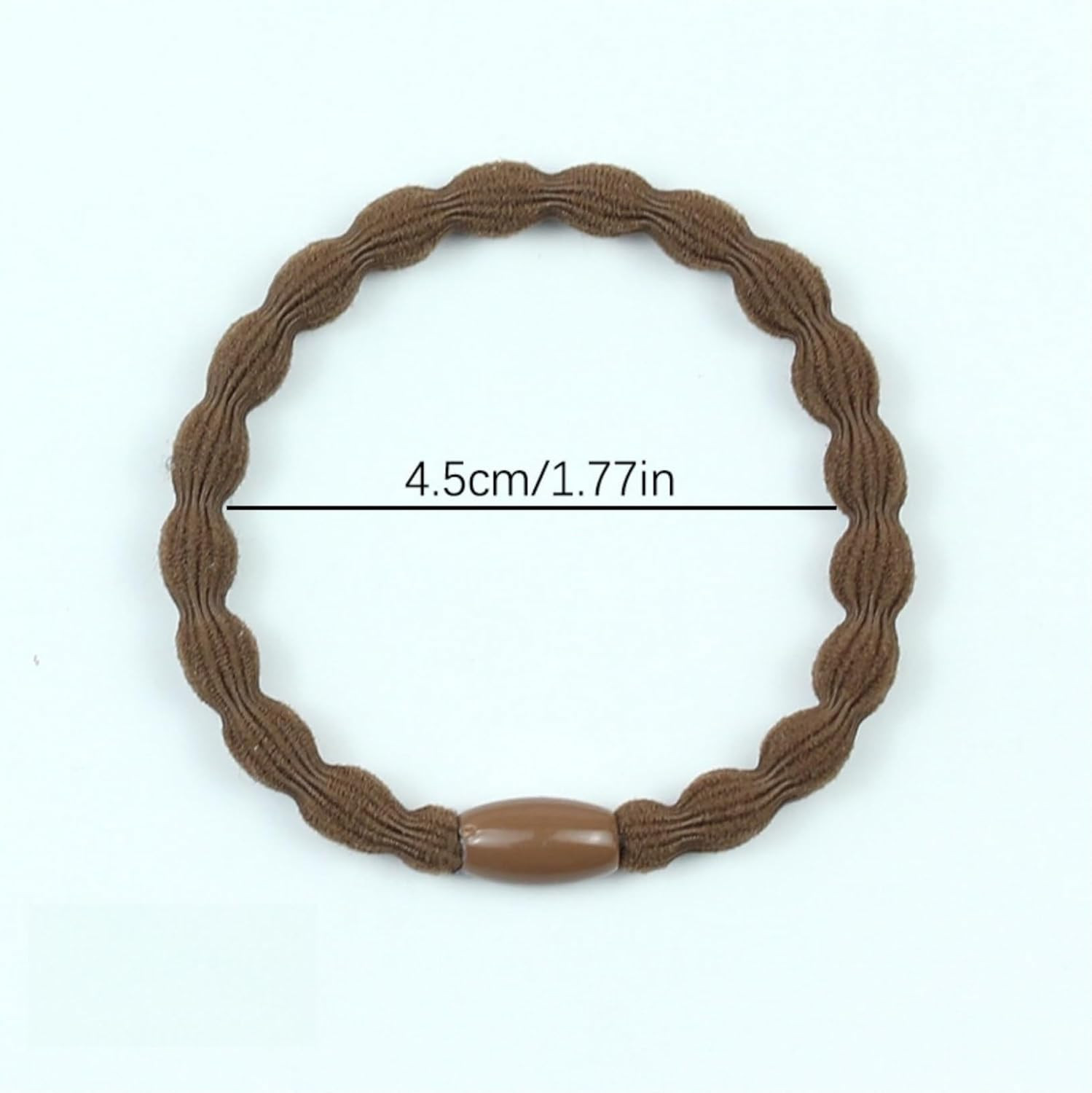 Kawlxpp 3X Stronger Hair Ties - 10-Pack Damage-Free Elastics for All Hair Types, Workouts & Daily Use | Non-Snap, Retain Shape (Earthtones, Medium) image number 5