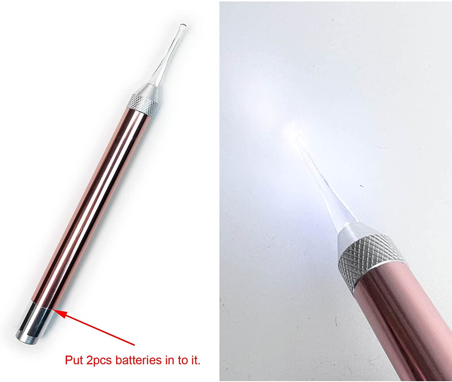 Ear Wax Remover & Cleaner, Electric Earwax Removal Kit with LED Light, Portable Ear Cleaner with Battery, Reusable Safe Electric Ear Suction for Adults Kids (Type1) image number 1