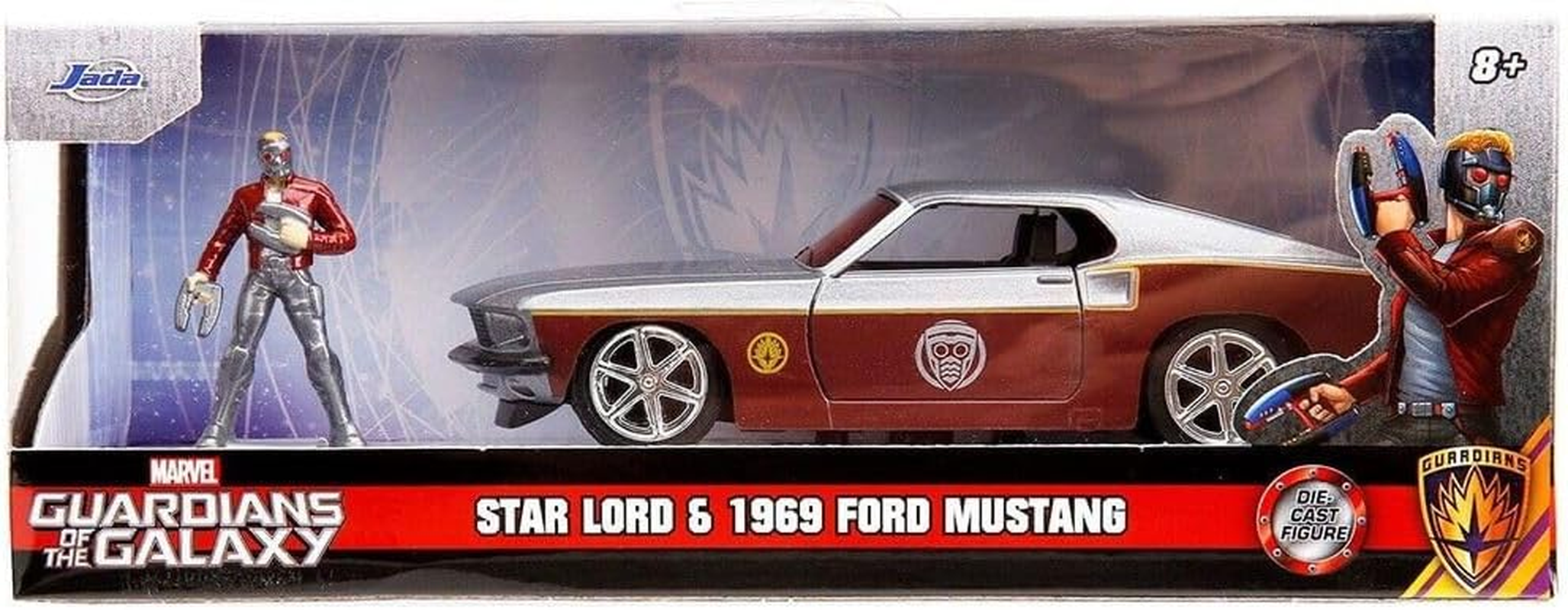Marvel Comics - 1969 Ford Mustang Fastback 1:32 Scale Vehicle with Star Lord Figure image number 3