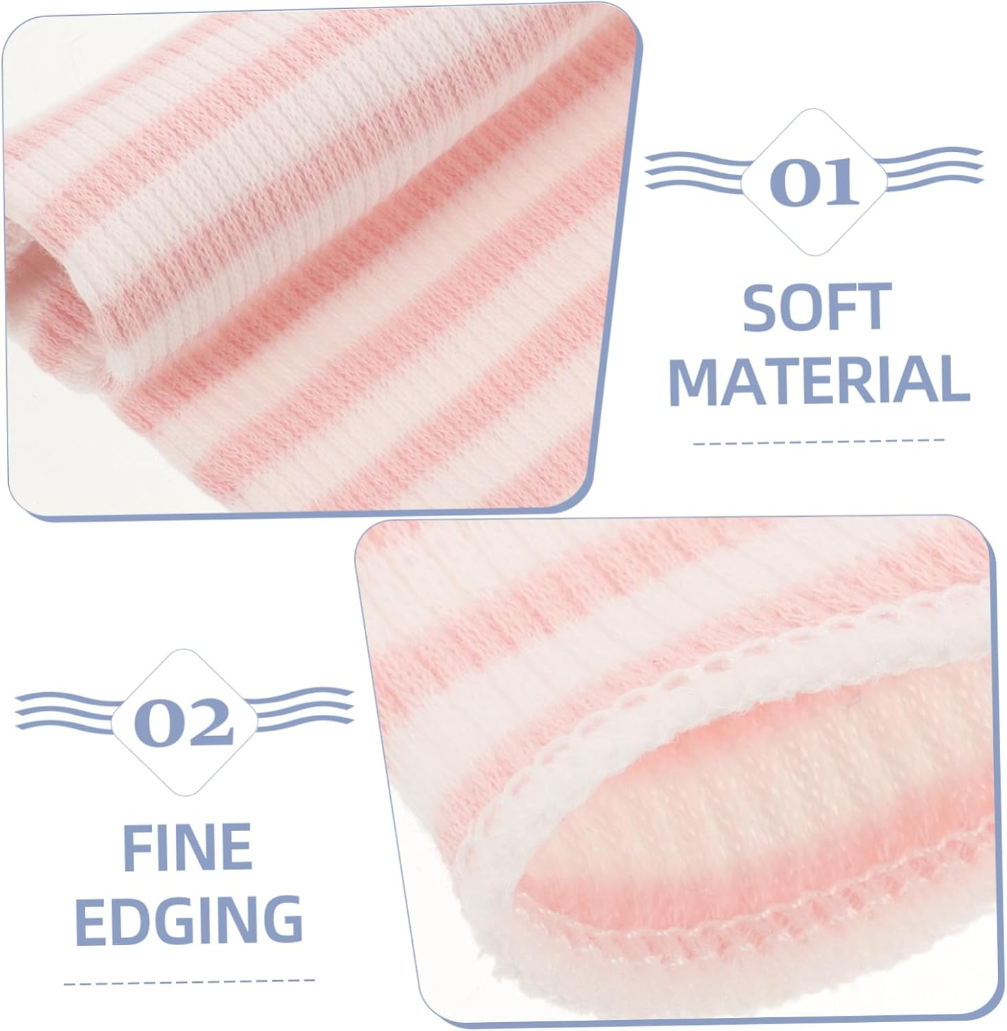 10Pcs Baby Belly Band Cotton Navel Bands for Newborns Breathable Infant Belly Wraps in Blue White Pink and Green image number 4