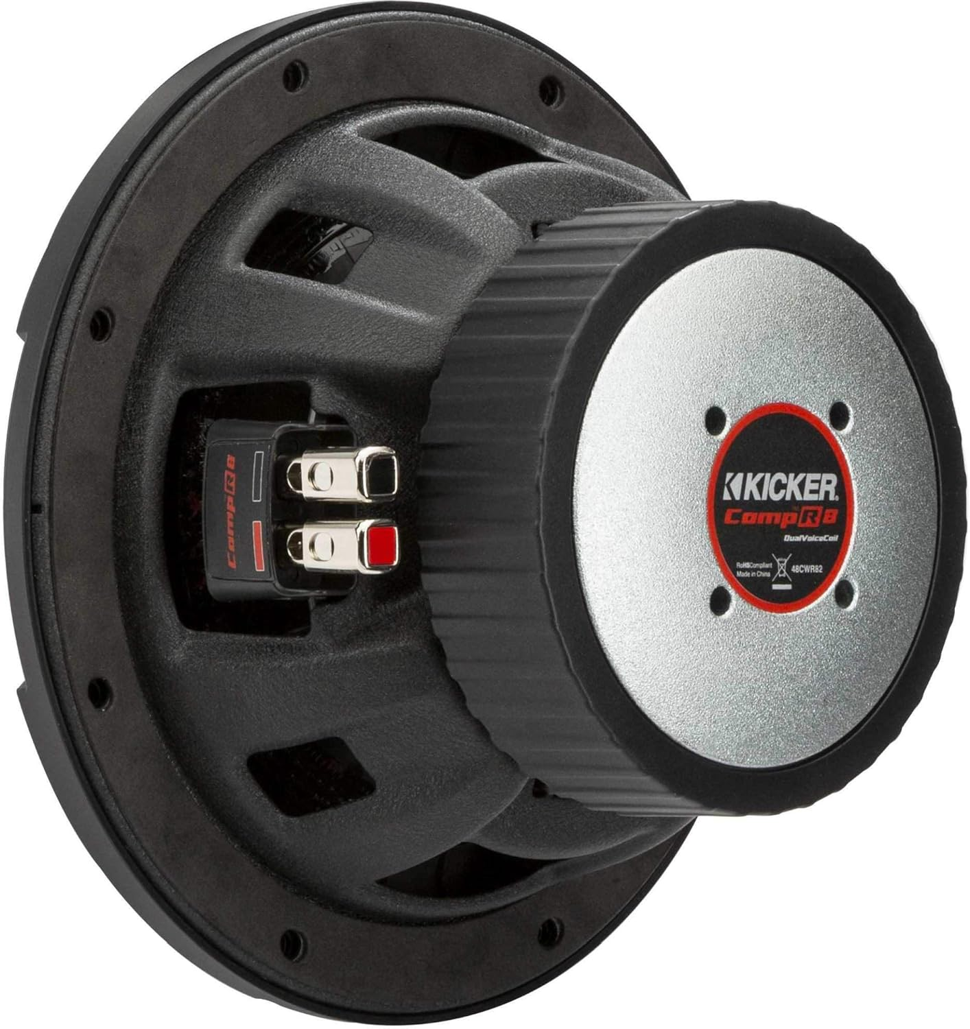 KICKER 48CWR84 Compr 8" Subwoofer, DVC, 4-Ohm image number 1
