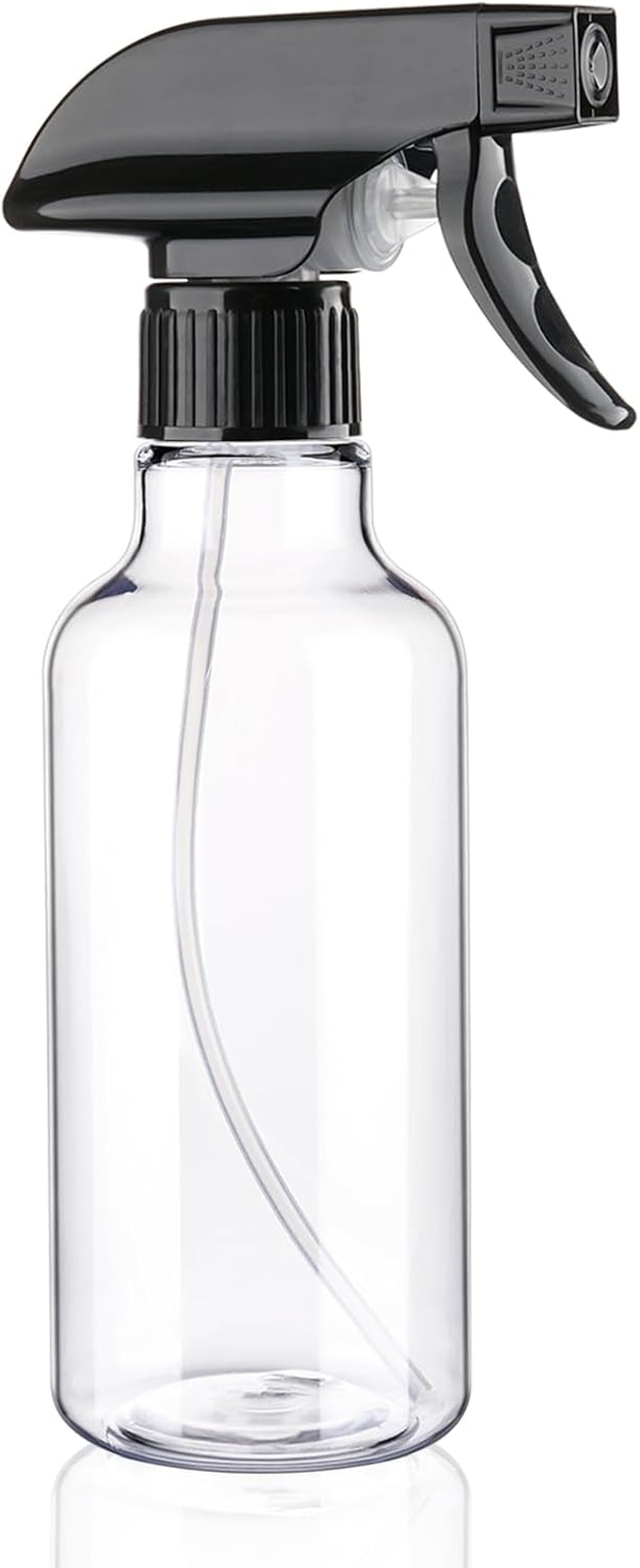 Hethyo Spray Bottles 16.9Oz Plastic Spray Bottle for Hair Mist/Stream Heavy Duty Empty Spray Bottles for Cleaning Solutions, Plants (16.9Oz-Clear)