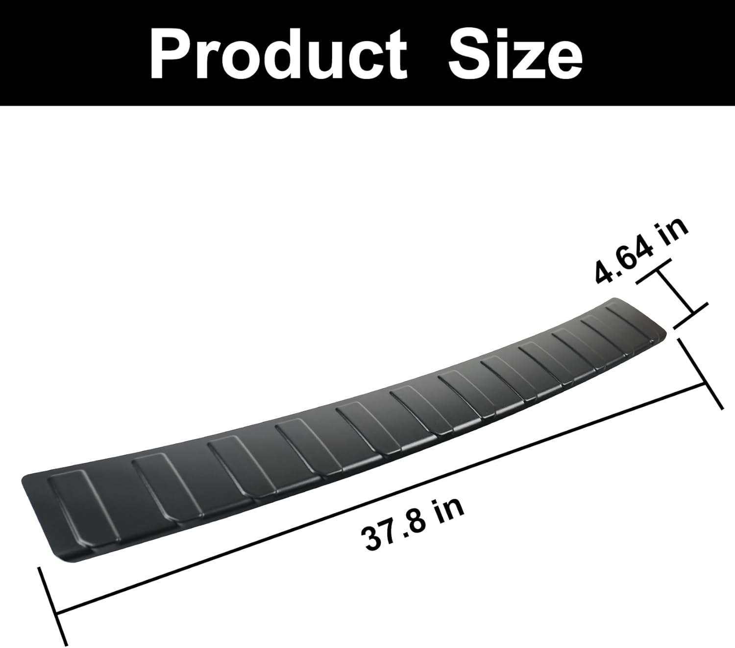 Hugeek Rear Bumper Protector for Subaru 2021-2025 Outback Car Accessories ABS Plastic Material Matte Black Resistant Trunk Door Entry Guards - Subaru Outback 2015-2020 Exterior (Black) image number 2