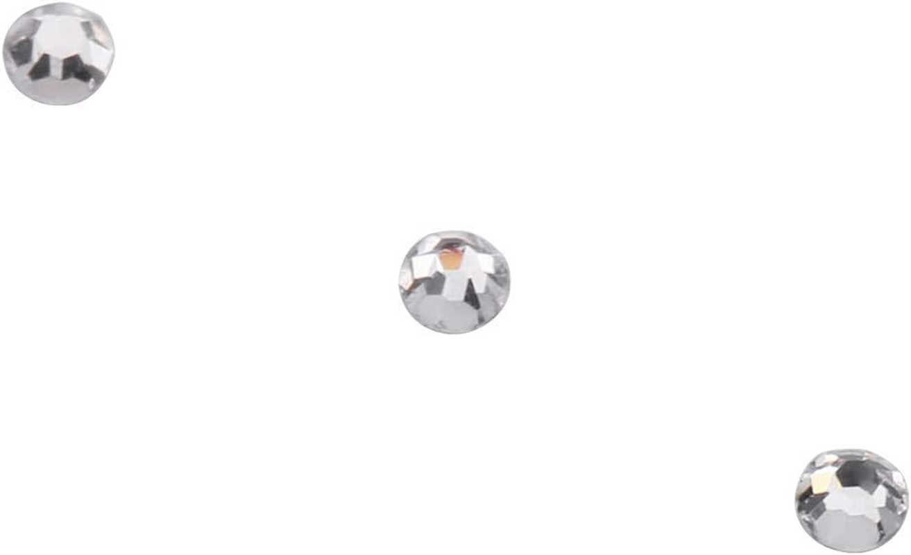 1440Pcs White Color Crystal, Glass Nail Art Rhinestones, Precise Cutting Technology Make the Smooth and Bright (Ss3(1.3-1.5Mm)) image number 3