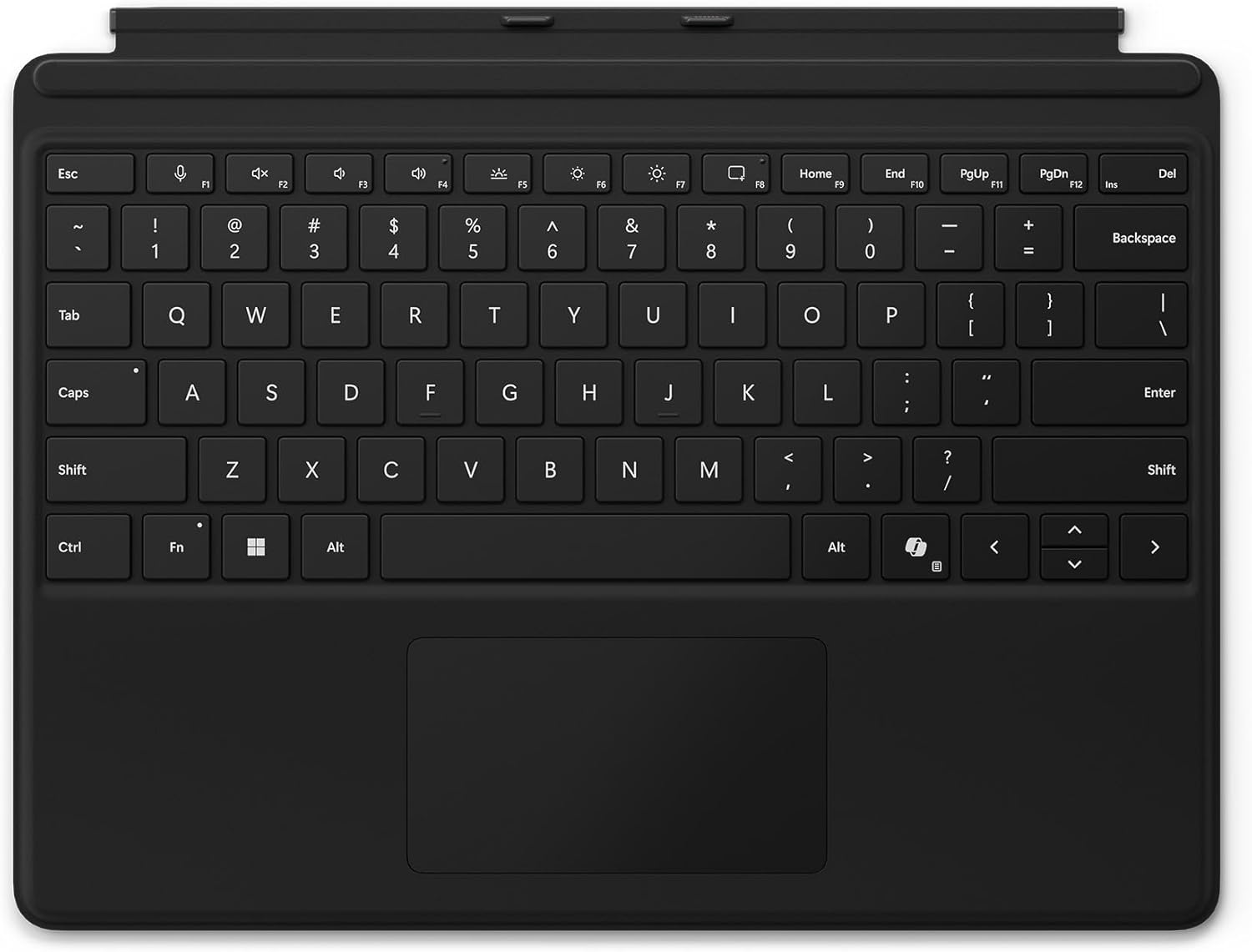 Microsoft Surface Pro Keyboard | Black | QWERTZ | Compatible with Surface Pro Copilot+ PC (11Th Edition), Surface Pro 9 & Surface Pro 8