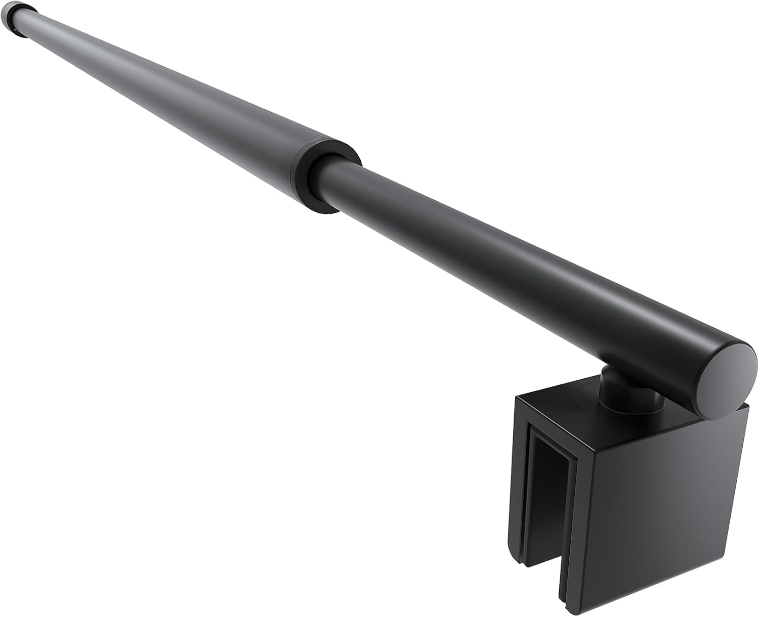 SVNR Adjustable Stainless Steel Telescopic Shower Screen Support Bar, 700Mm-1200Mm, 8-10Mm Glass Thickness (Silver Circular)