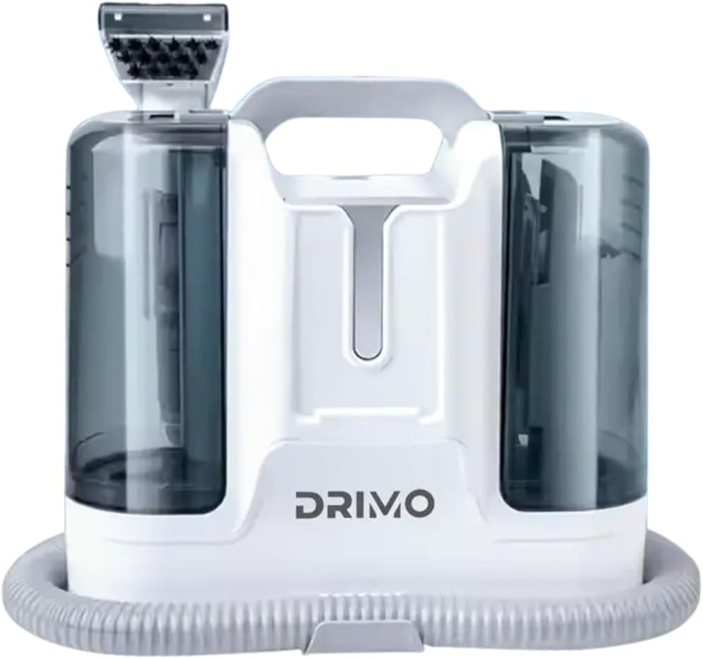 A-Wash Drimo Pro 6-In-1 Spot Cleaner 450W Portable Carpet & Upholstery Cleaner W/Spray & Extract Technology for Pets, Pet Brush, 6 Heads, Self-Cleaning, Lightweight for Home Car Furniture image number 4