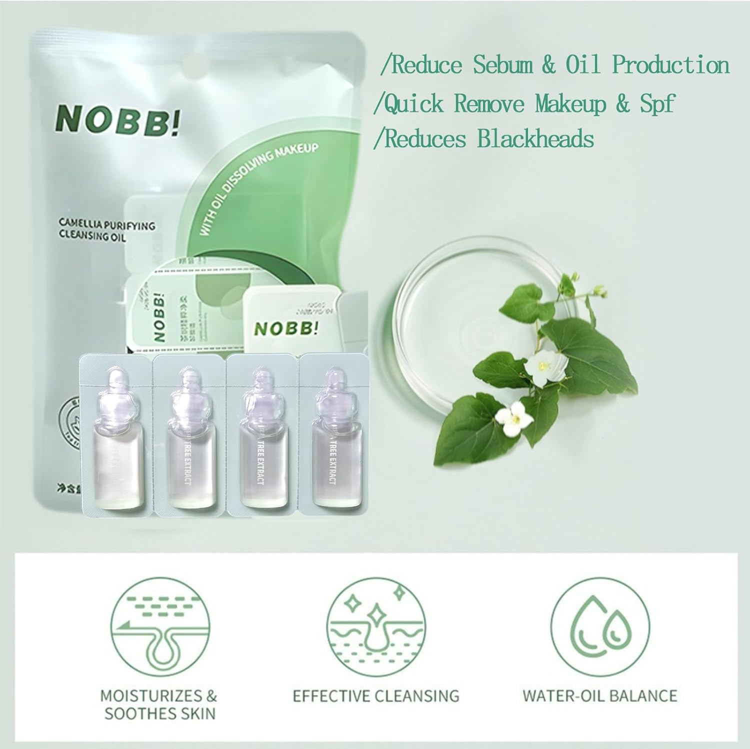 12PCS Individually Cleansing Oil, Mini Face Makeup Pore Cleansing, Speedy & Deep & Gentle Face Cleanser, Facial Oil Cleanser, Travel Size Makeup Remove