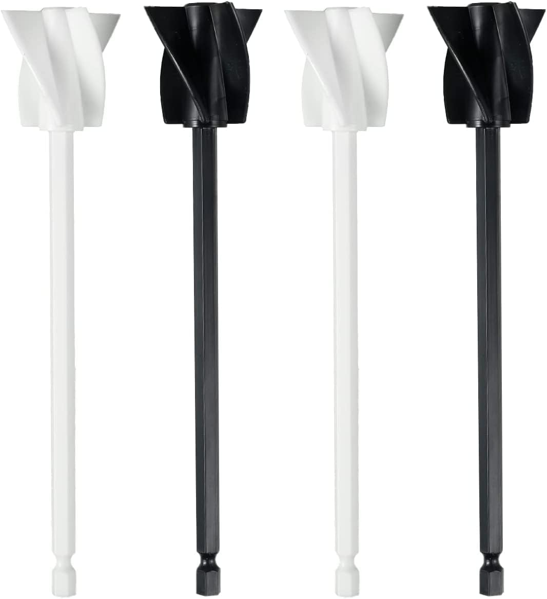 4Pcs Resin Mixer Paddles,Epoxy Mixer Attachment for Drill,1/4" Drill Reusable Plastic Paint Mixer Paddle Mixer Drill Attachment Mixing Tool,Reusable Paint Mixer, Paint Stirrer Drill Attachment image number 2
