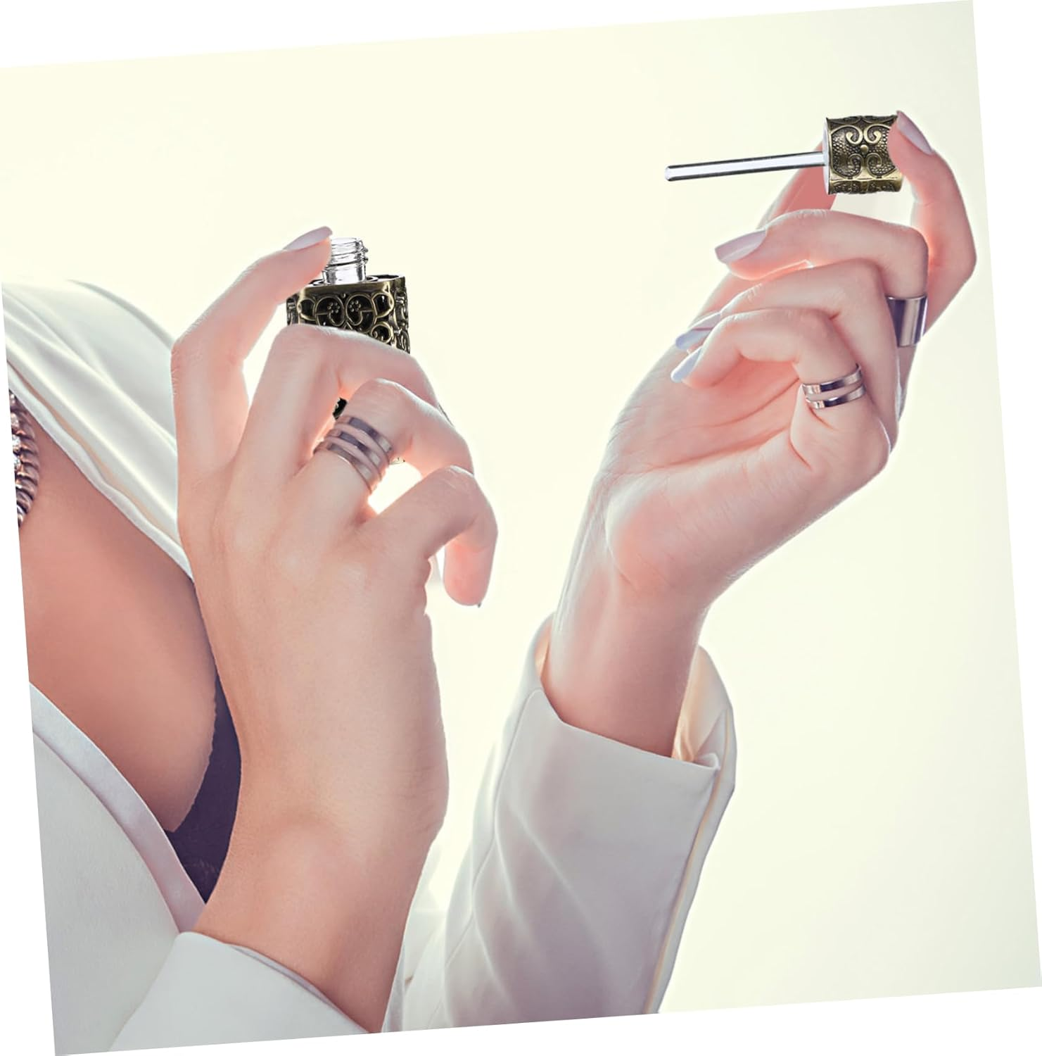 3Pcs Mini Perfume Travel Bottle Essential Oil Spray Container Decorative Empty Cosmetic Dispenser image number 6