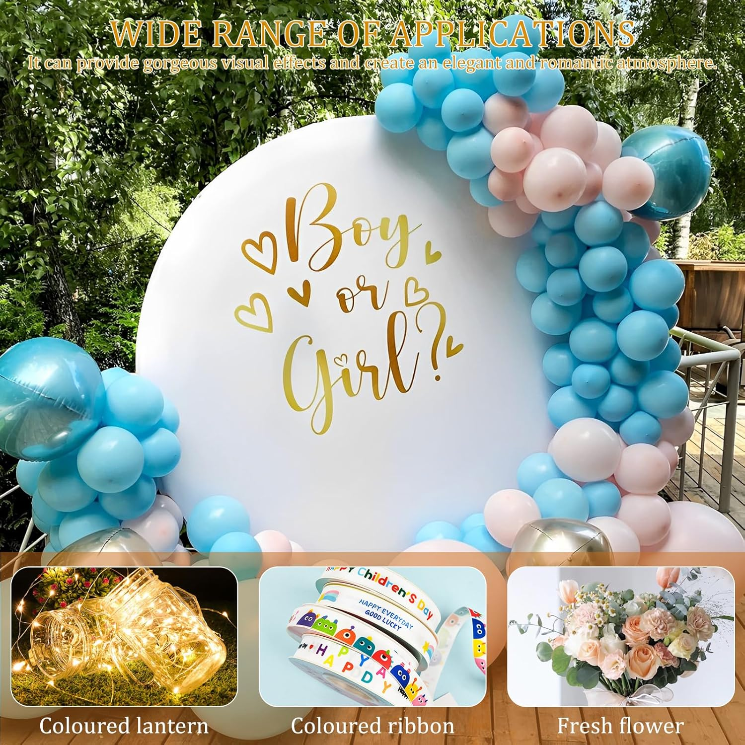 ZLHETWT round Backdrop Cover, Circle Arch Cover for Birthday Party Wedding Banquet D&eacute;cor (White, Polyester, 6.6Ft/2.2M)