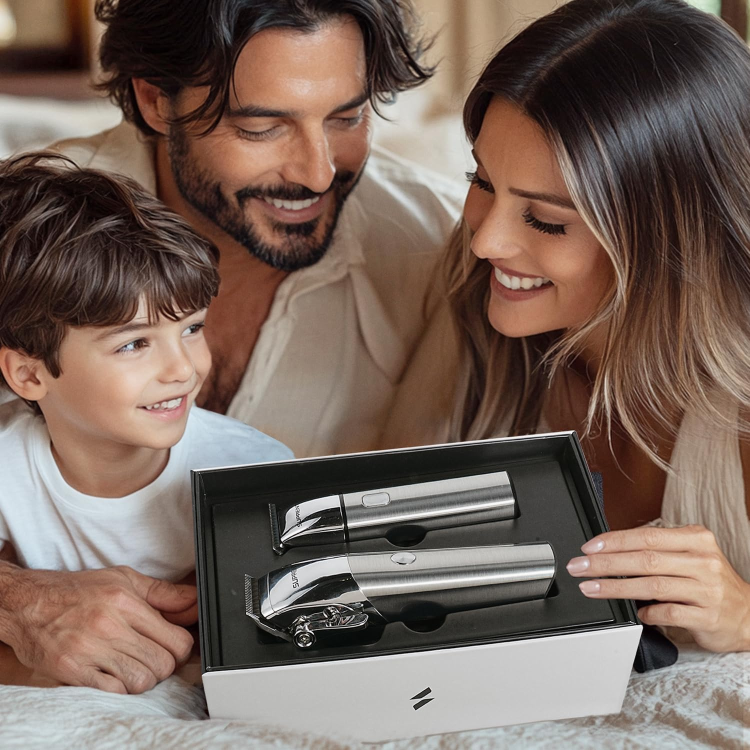 SUPRENT Hair Clippers for Men Waterproof - Professional Hair Clippers Set with T-Bladed Beard Trimmer Type-C Rechargeable, Cordless Clippers and Trimmers Set for Barbers image number 3