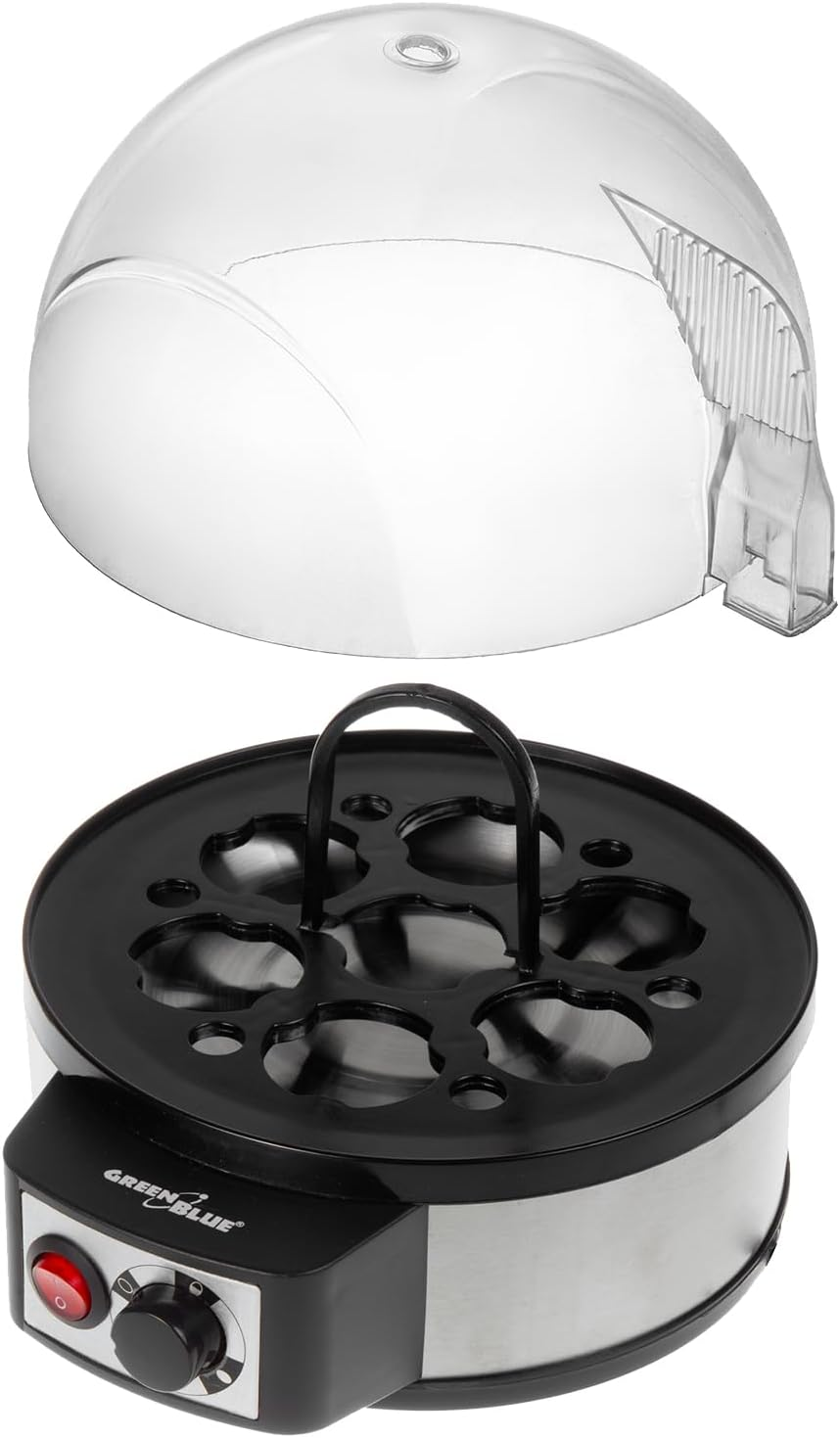 Greenblue Automatic Egg Cooker, Power 400W, up to 7 Eggs, Measuring Cup, 220-240V~, 50 Hz, GB573