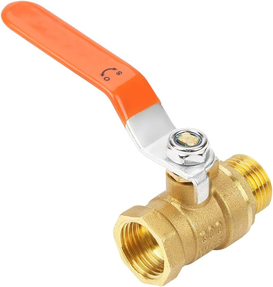 Jectse Ball Valve,1/2 BSP DN15 Brass Thread Pipe Ball Valve Male Female Heavy Duty Control,Dual-Direction,For Industrial Use image number 5