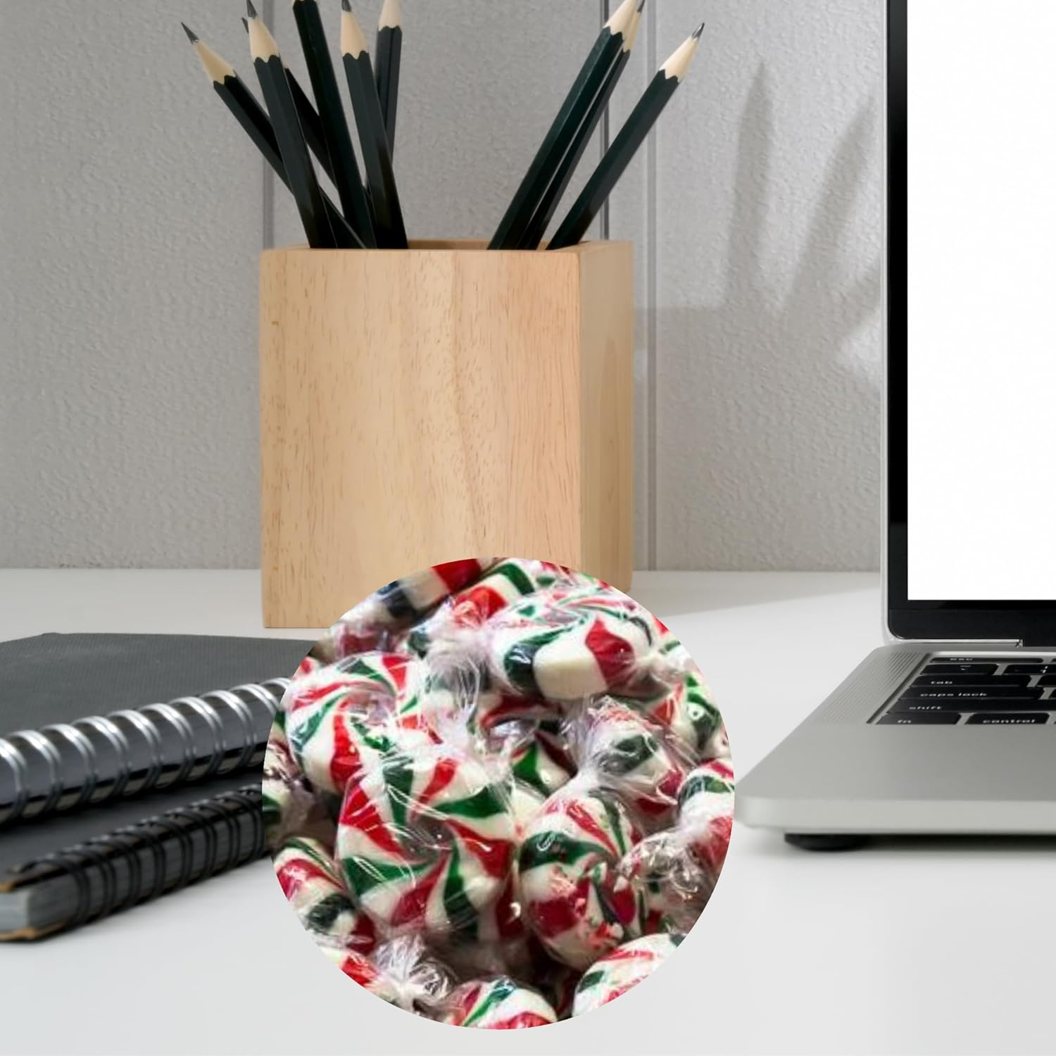 Starlite Mints - Red White and Green Peppermint Swirl Candy - 500G image number 2