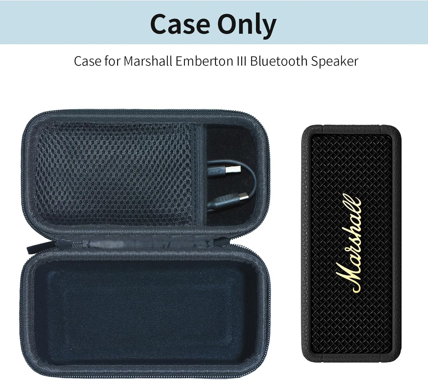 Case for Marshall Emberton Iii/Emberton II Portable Bluetooth Speaker, Black(Only Case) image number 2