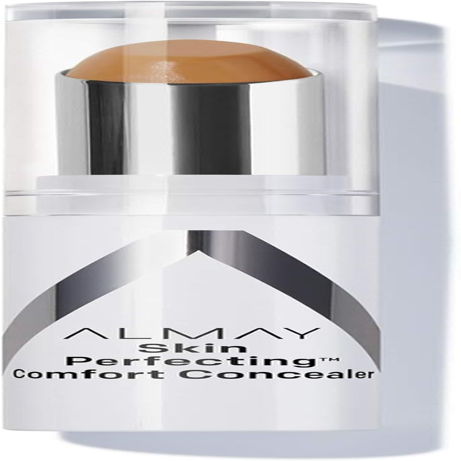 Almay Skin Perfecting Comfort Concealer, Face Makeup, Full Coverage, Natural Looking Finish, Cruelty-Free, Hypoallergenic, Dermatologist Tested, 160 Medium, 1 Count