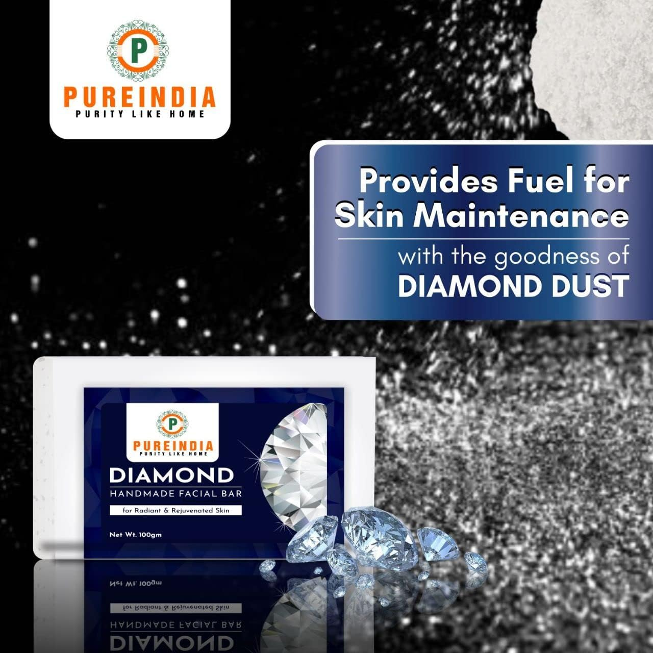Pureindia Handmade (Diamond Facial Bar) image number 1