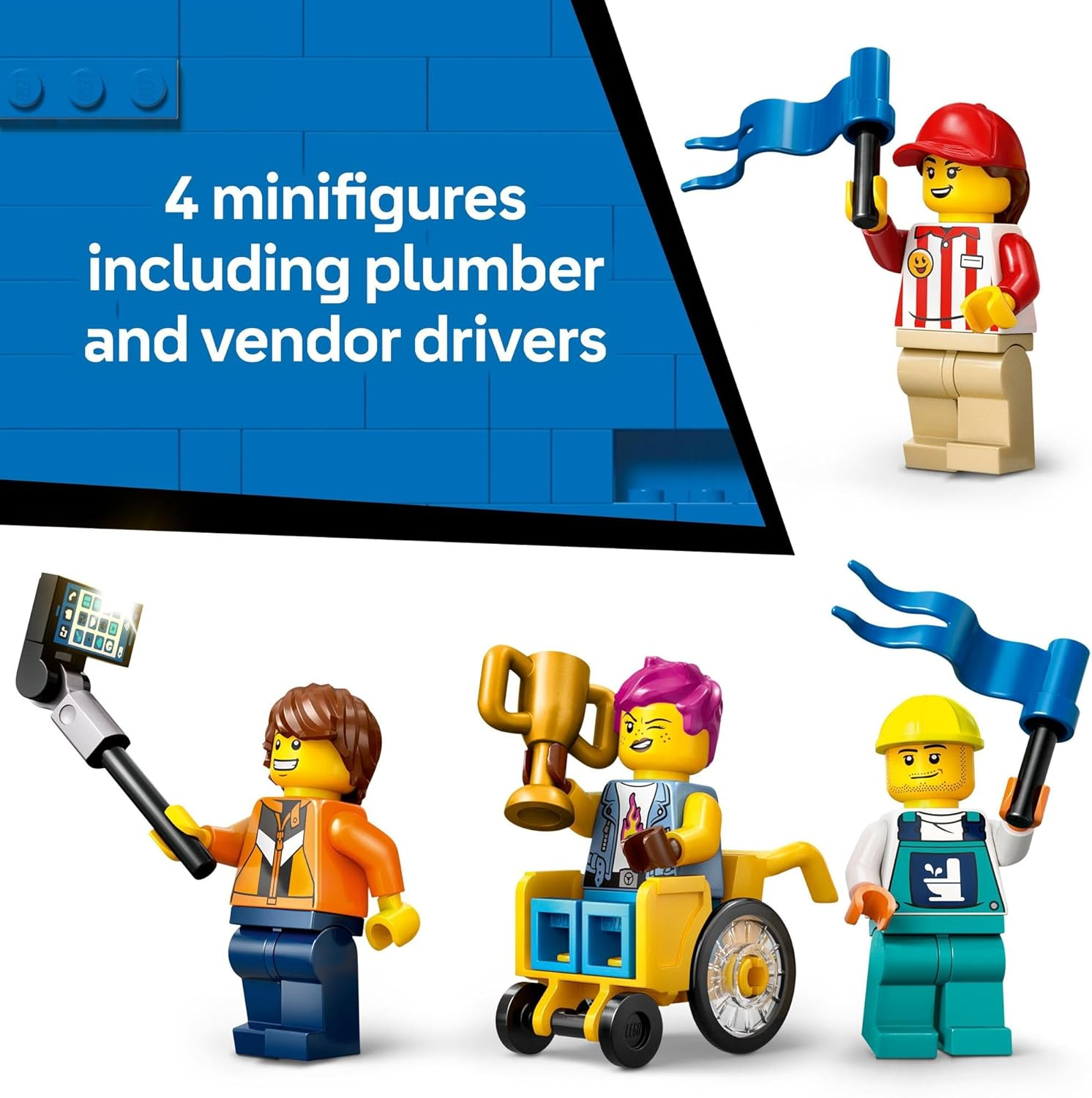 LEGO City No Limits: Race Car Ramp Track, Kids Toy for 6+ Year Old Boys & Girls, Vehicle Building Set with Ramp, 2 Soapbox Car Toys & 4 Minifigures for Creative Construction 60460 image number 1