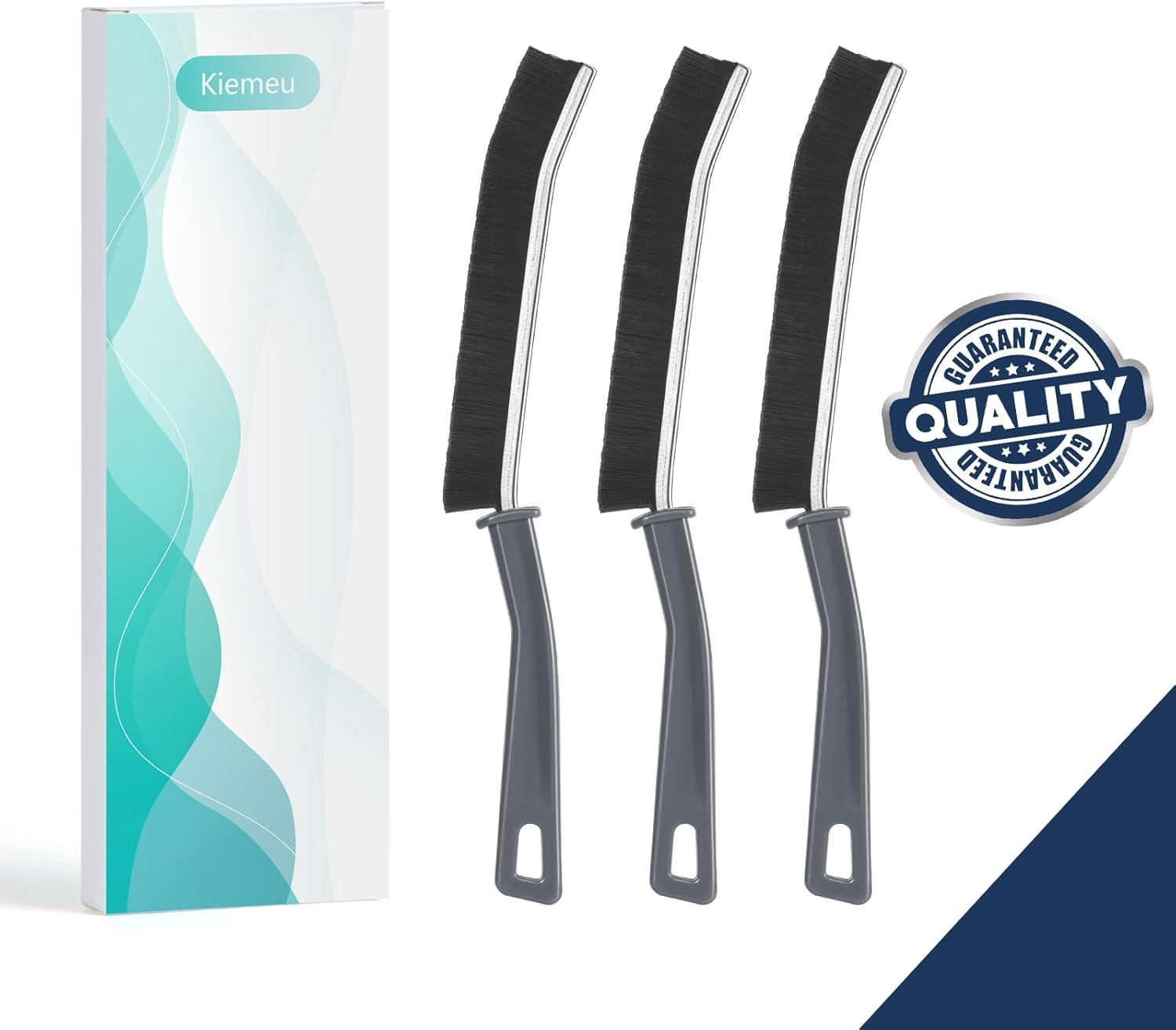 3 Pack Crevice Cleaning Brush Groove Cleaning Tool Window Gap Cleaning Brush Grout Brush for Tiles, Hard Bristle Brush for Bathroom and Kitchen, Authentic Guarantee image number 6