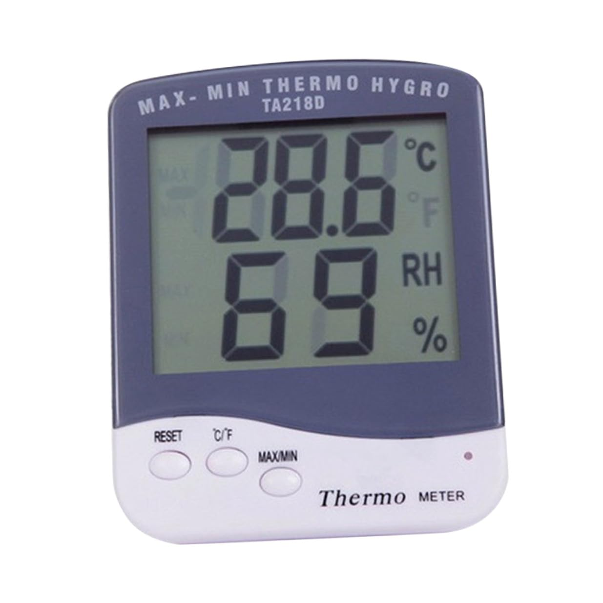 Totority Digital Large Screen Temperature and Humidity Meter TA218D Indoor Moisture and Temperature Measuring Tool Hygrometer LCD Display without Battery, White, Suitable for Home And image number 5