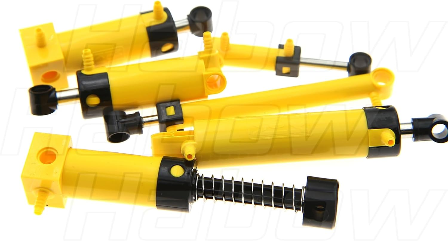 19Pcs Pneumatic-Technic-Parts Kit Compatible with -Pneumatic Cylinders-Air-Pump Pressure Rod Switch Piston Hose Technic Linear Actuator Moc-Replacement-Parts. image number 1