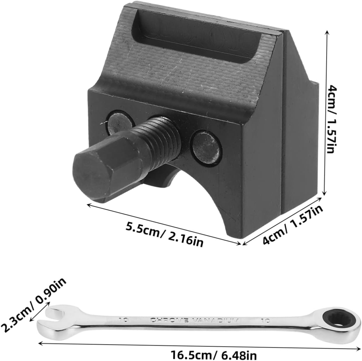 COOLHIYA Double Ended Suspension Strut Spreader Tool with Wrench, Hub Steering Splitter for Car Suspension Repair and Maintenance Automotive Tools Equipment image number 1