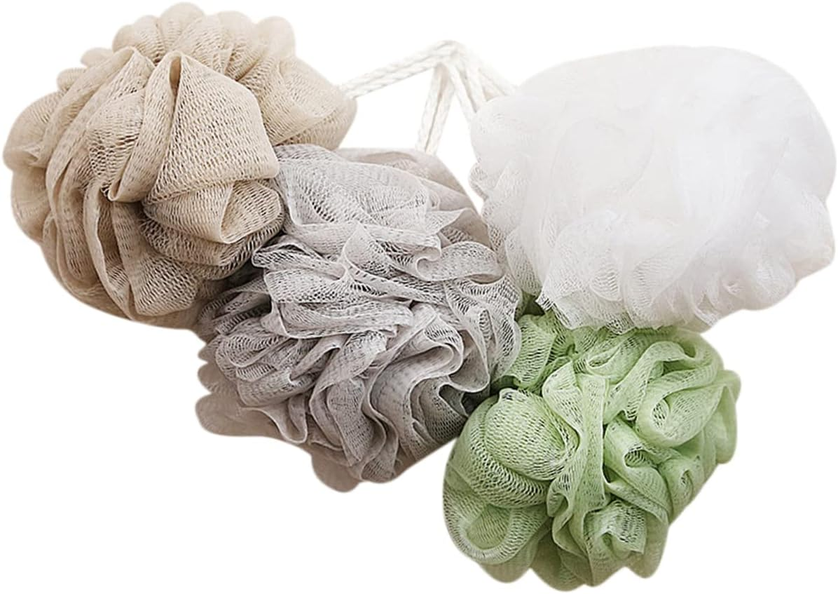 STOBAZA 16Pcs Bath Ball Shower Ball Exfoliating Body Scrubber Large Mesh Nets for Bathroom Accessories for Shower Cleaning and Beauty Sponge Use