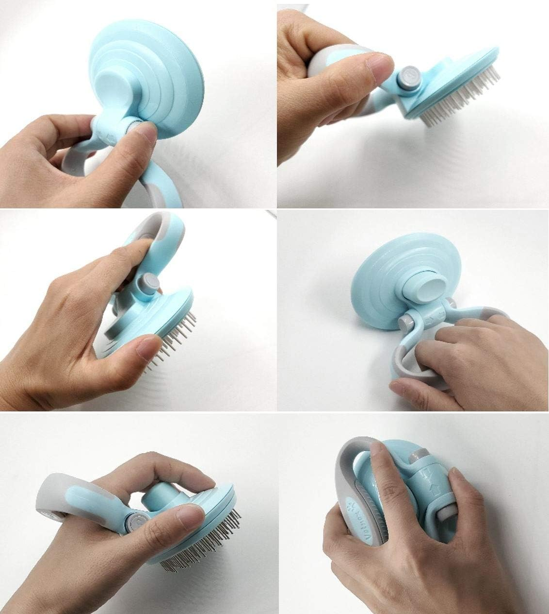 Vetnex Grooming Massage Brush for Dogs & Cats (Pink) image number 4