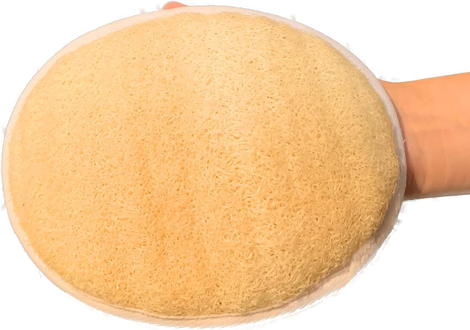 6 Pcs/Set - 4 Natural Exfoliating Loofah Luffa Loofa Bath Brush on a Stick - with Long Wooden Handle Back Brush for Men & Women - 2 XL Large Exfoliating Body Pad - Shower Sponge Body Back Scrubber image number 2