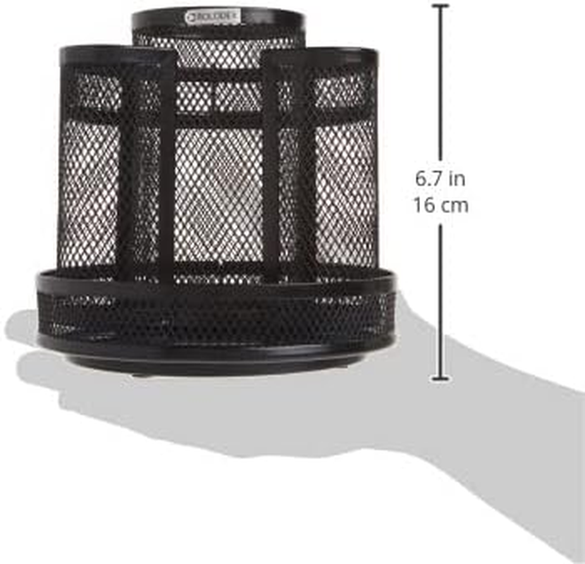 Rolodex Mesh Collection Spinning Desk Sorter, Black (1773083)