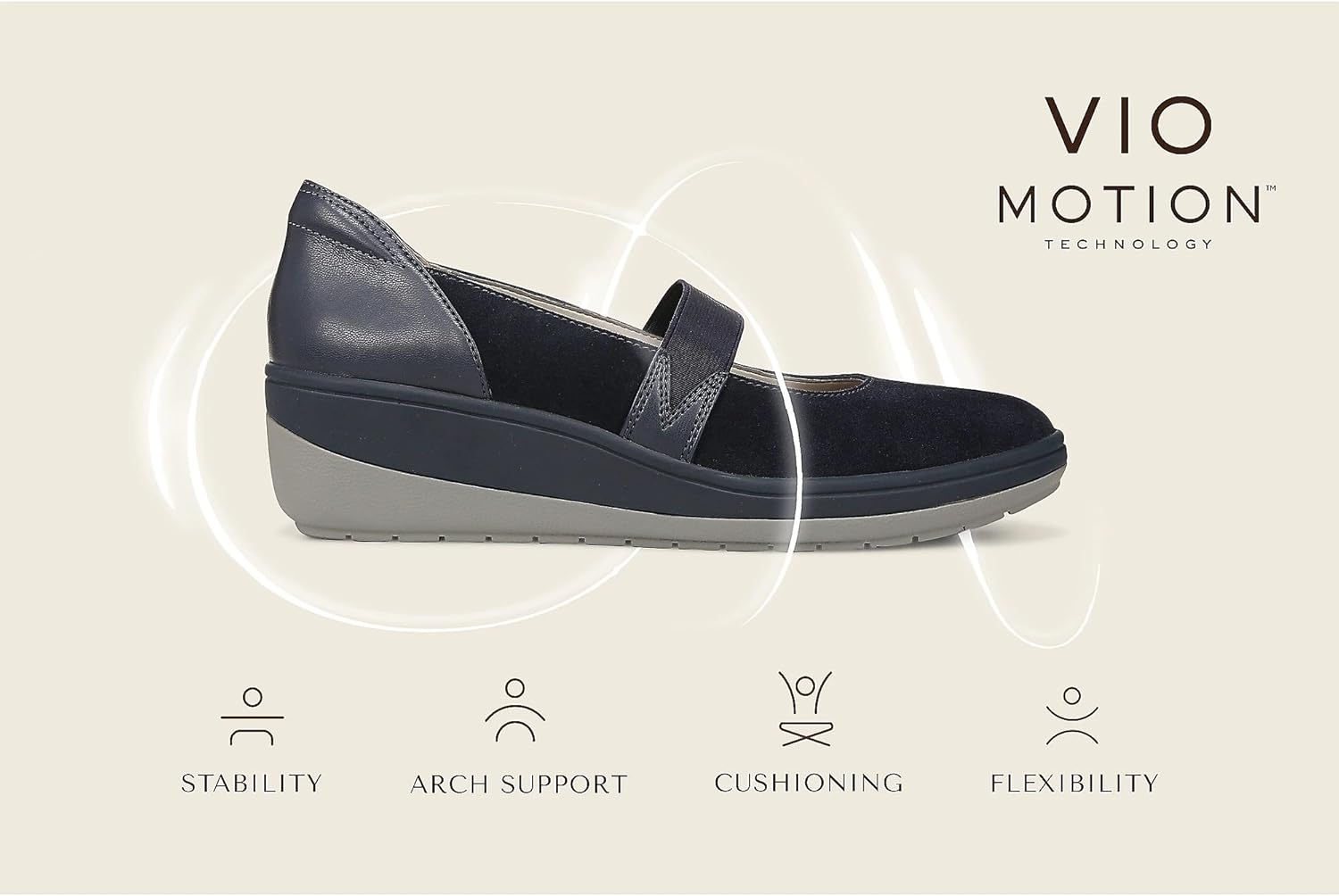 Vionic Judie Women'S Orthotic Mary Jane Wedge Casual Shoe image number 5